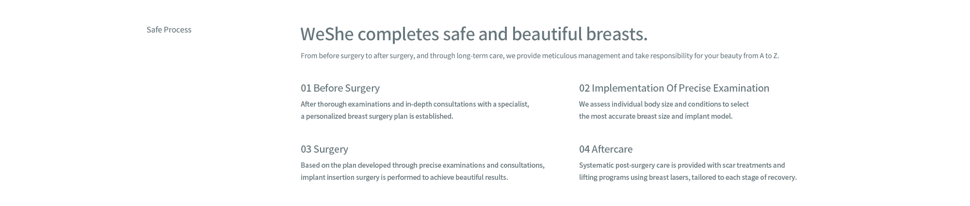 WeShe Breast Surgery